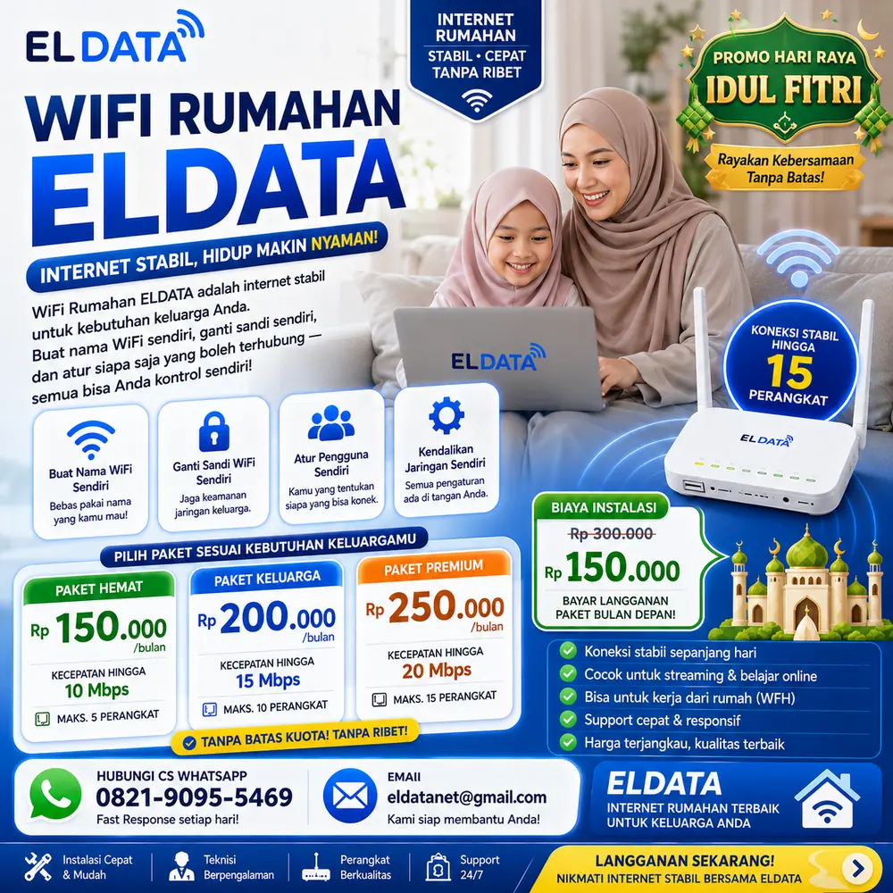 Instalasi Wi-Fi rumahan pelanggan